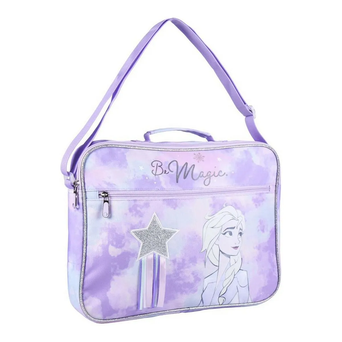 Borsa per la scuola Frozen Lilla (29 x 6 x 38 cm)