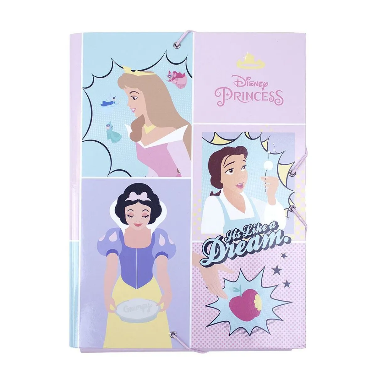 Fascicolo Princesses Disney A4 Rosa (24 x 34 x 4 cm)