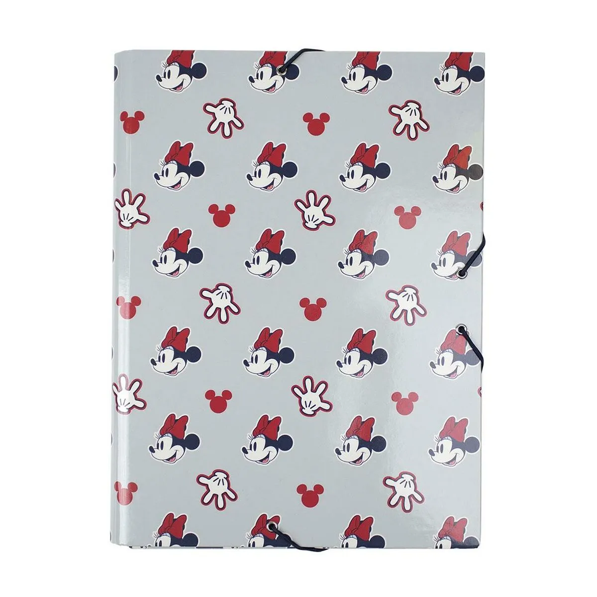 Fascicolo Minnie Mouse A4 Grigio (24 x 34 x 4 cm)