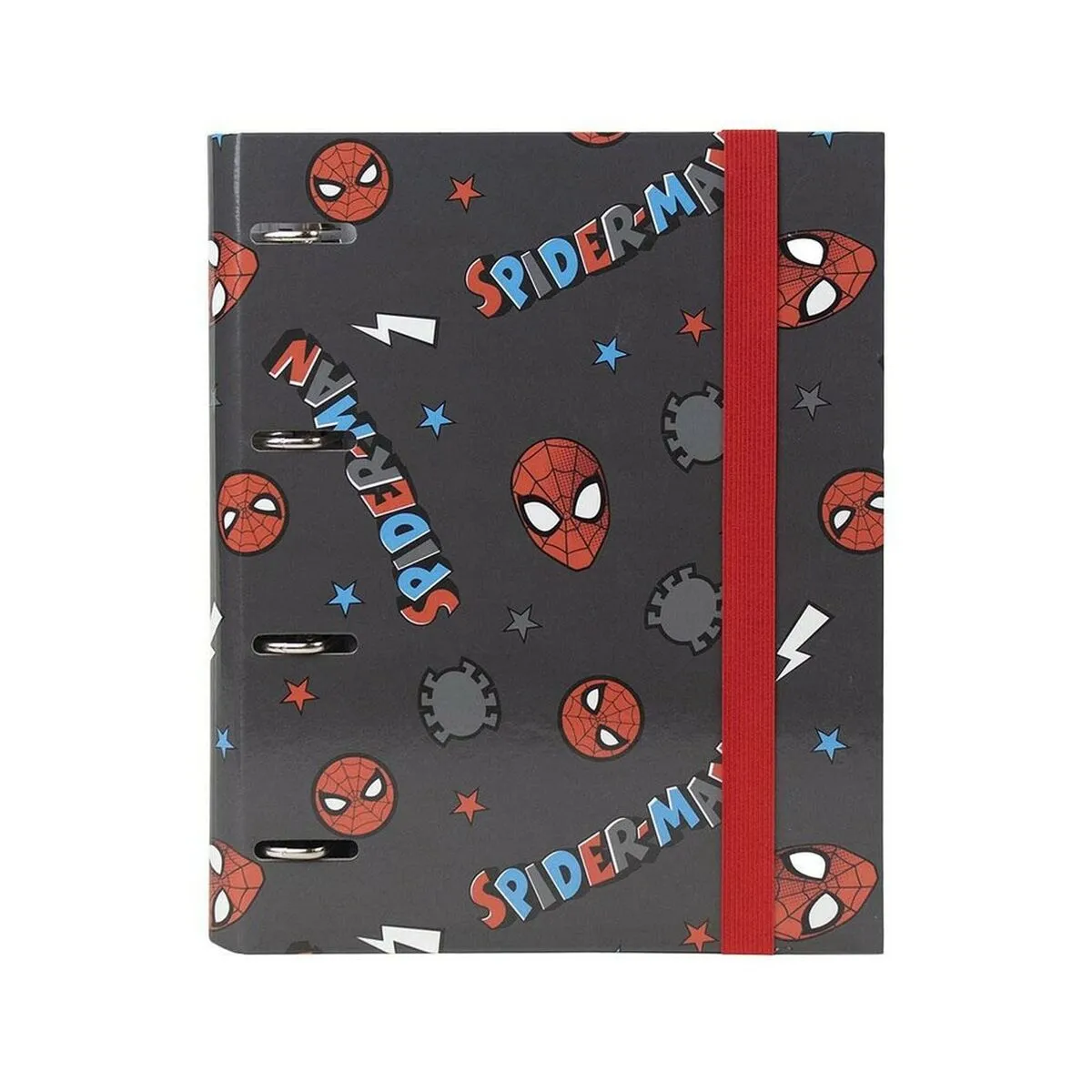 Raccoglitore ad anelli Spider-Man A4 Nero 26 x 32 x 4 cm