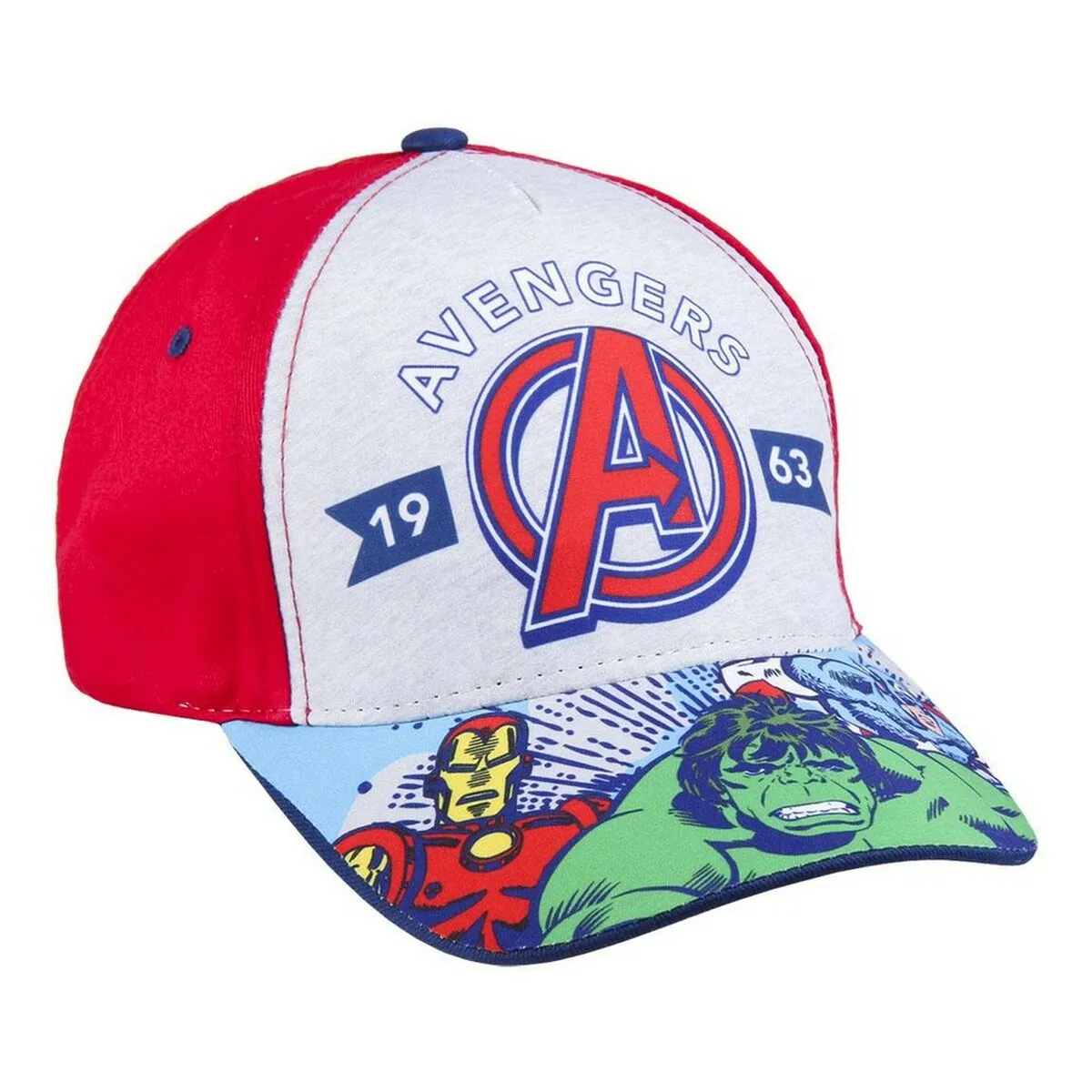 Cappellino per Bambini The Avengers Rosso (53 cm)