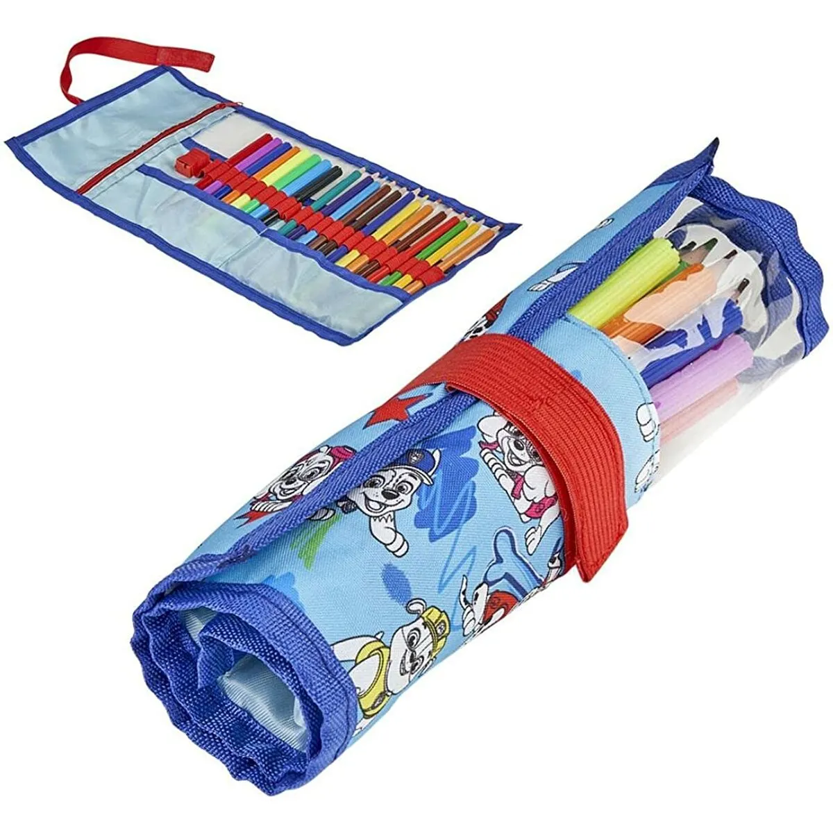 Astuccio per la Scuola con Accessori The Paw Patrol Azzurro (22 pcs)