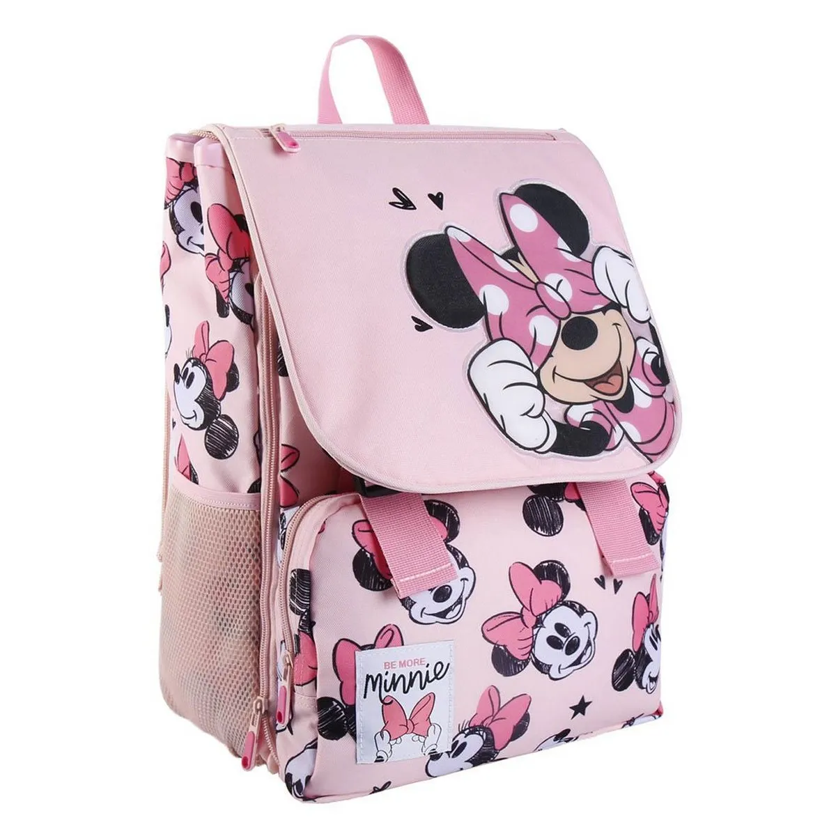 Zaino Scuola Minnie Mouse Rosa (28,5 x 15 x 41 cm)