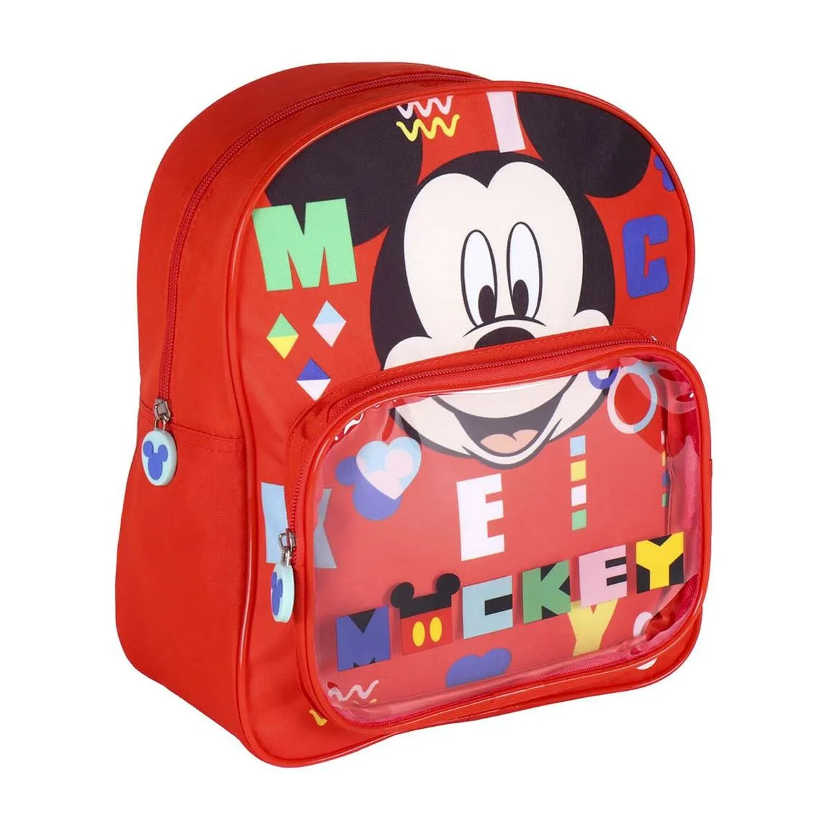 Zaino Scuola Mickey Mouse Rosso (25 x 30 x 12 cm)