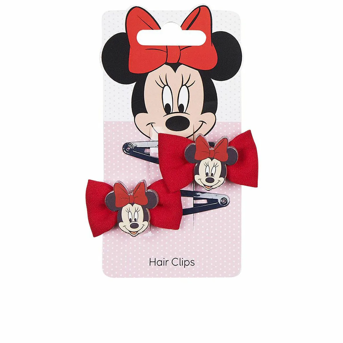 Fermagli per Capelli Inca Clips Lazo Disney 2 Unità Rosso Fiocco (2 Unità)