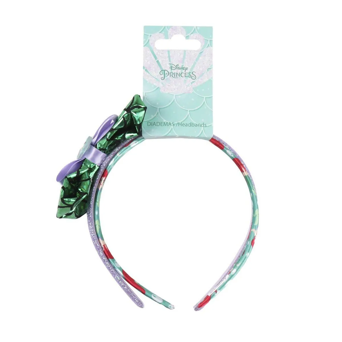 Diadema Princesses Disney 2 Pezzi Turchese