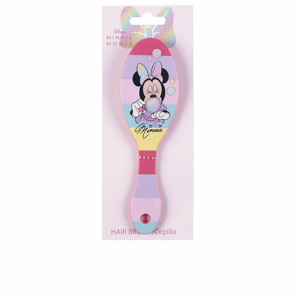 Spazzola Districante Disney   8 x 21 x 2,5 cm Rosa Minnie Mouse