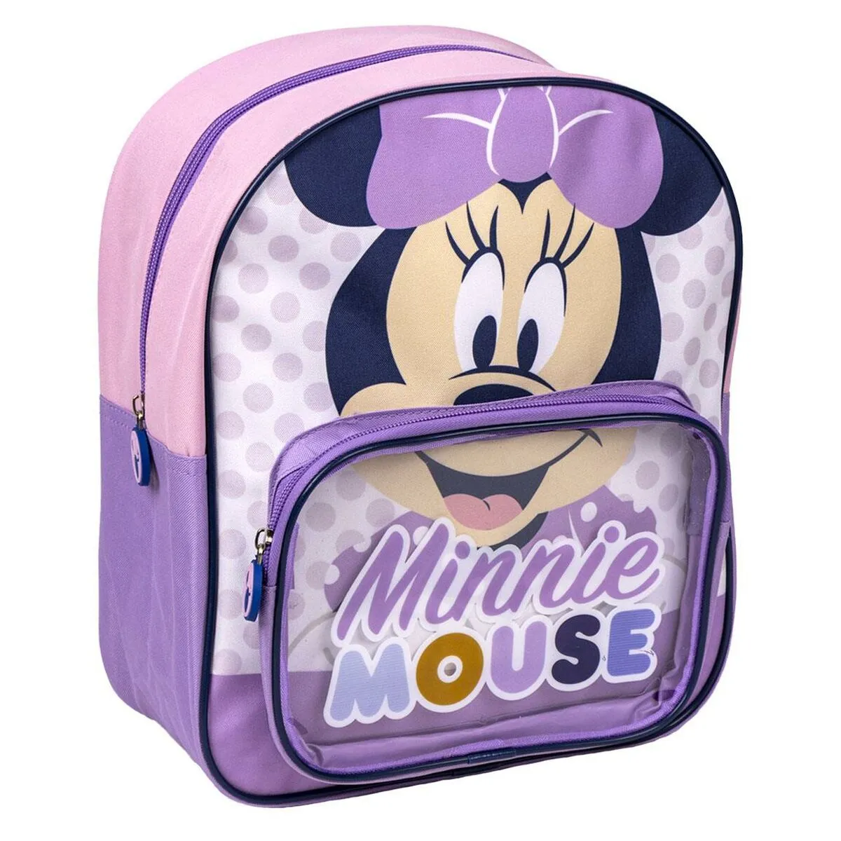 Zaino Scuola Minnie Mouse Trasparente Rosa 25 x 30 x 12 cm