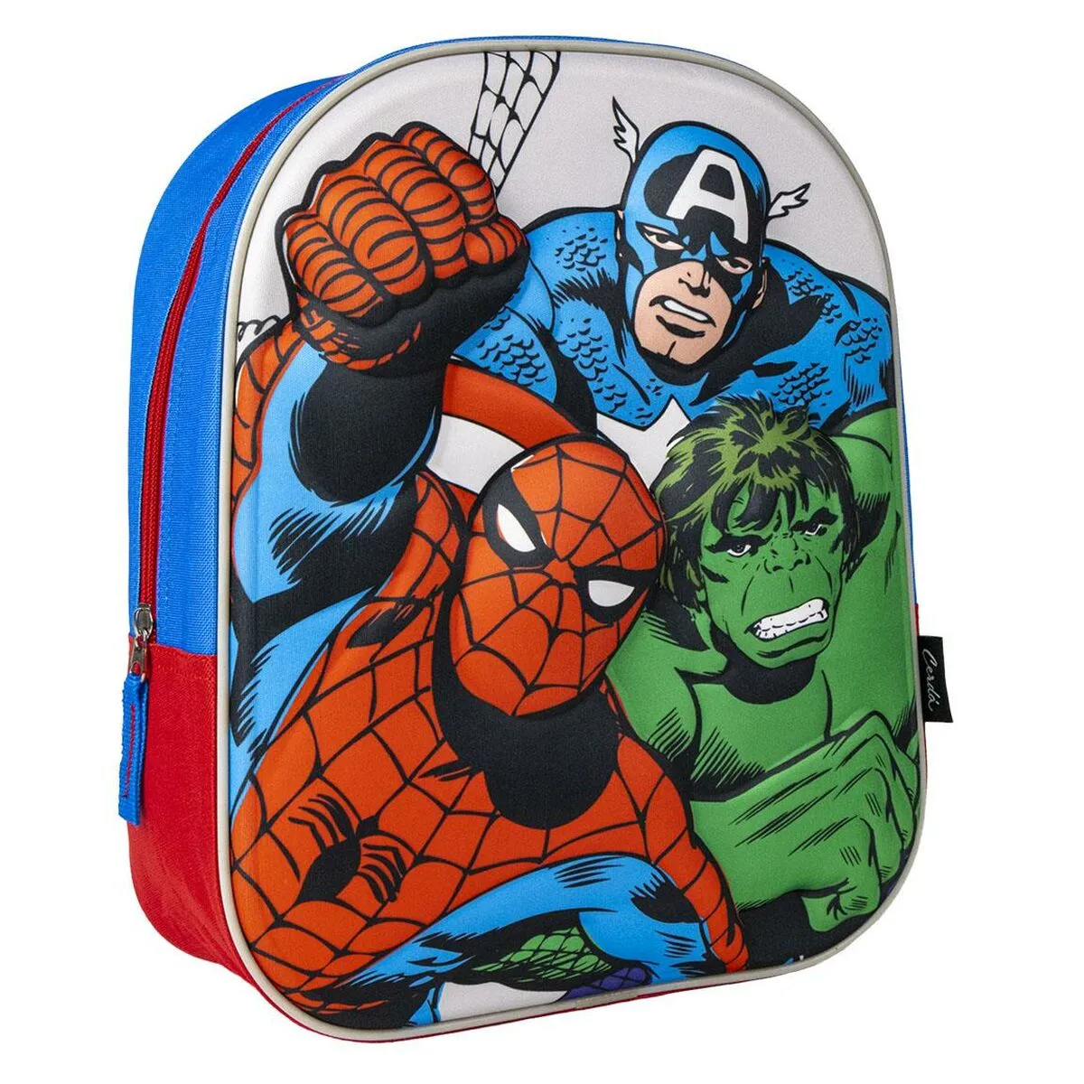 Zaino Scuola 3D The Avengers Rosso Azzurro 25 x 31 x 10 cm