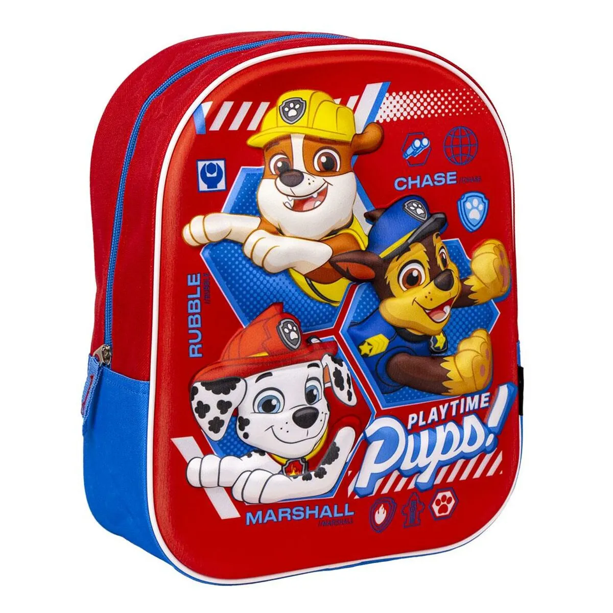 Zaino per Bambini 3D The Paw Patrol Rosso 25 x 31 x 10 cm