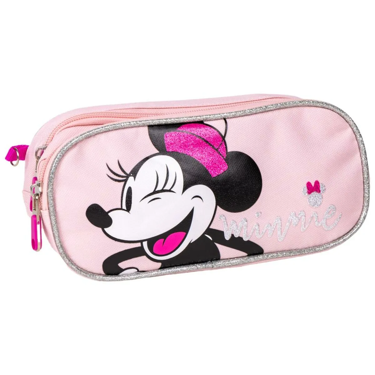 Portaoggetti Doppio Minnie Mouse Rosa 22,5 x 8 x 10 cm