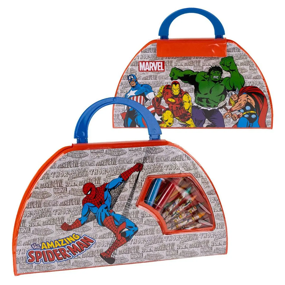 Set di Cancelleria Marvel 50 Pezzi Rosso