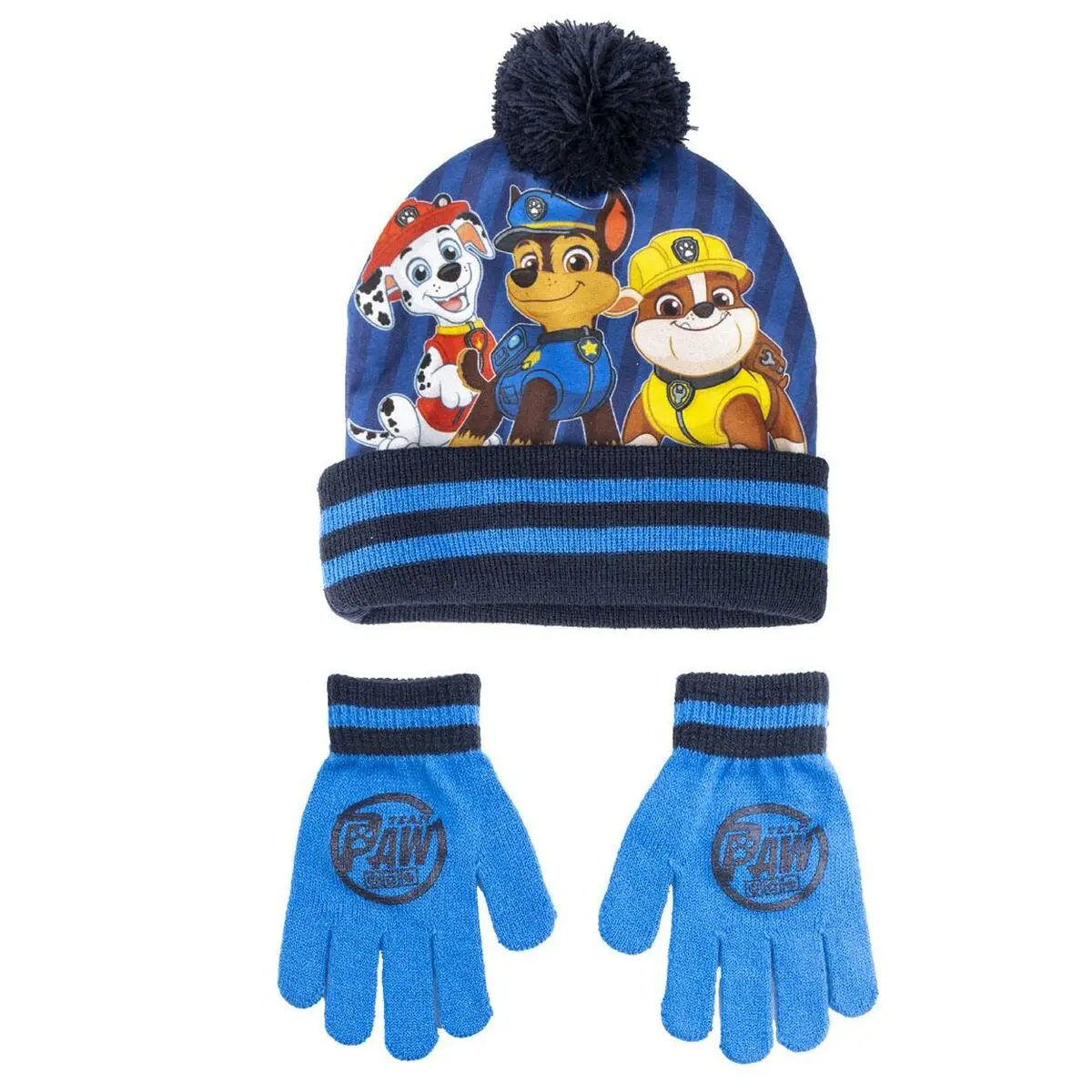 Berretto e Guanti The Paw Patrol 2 Pezzi Azzurro