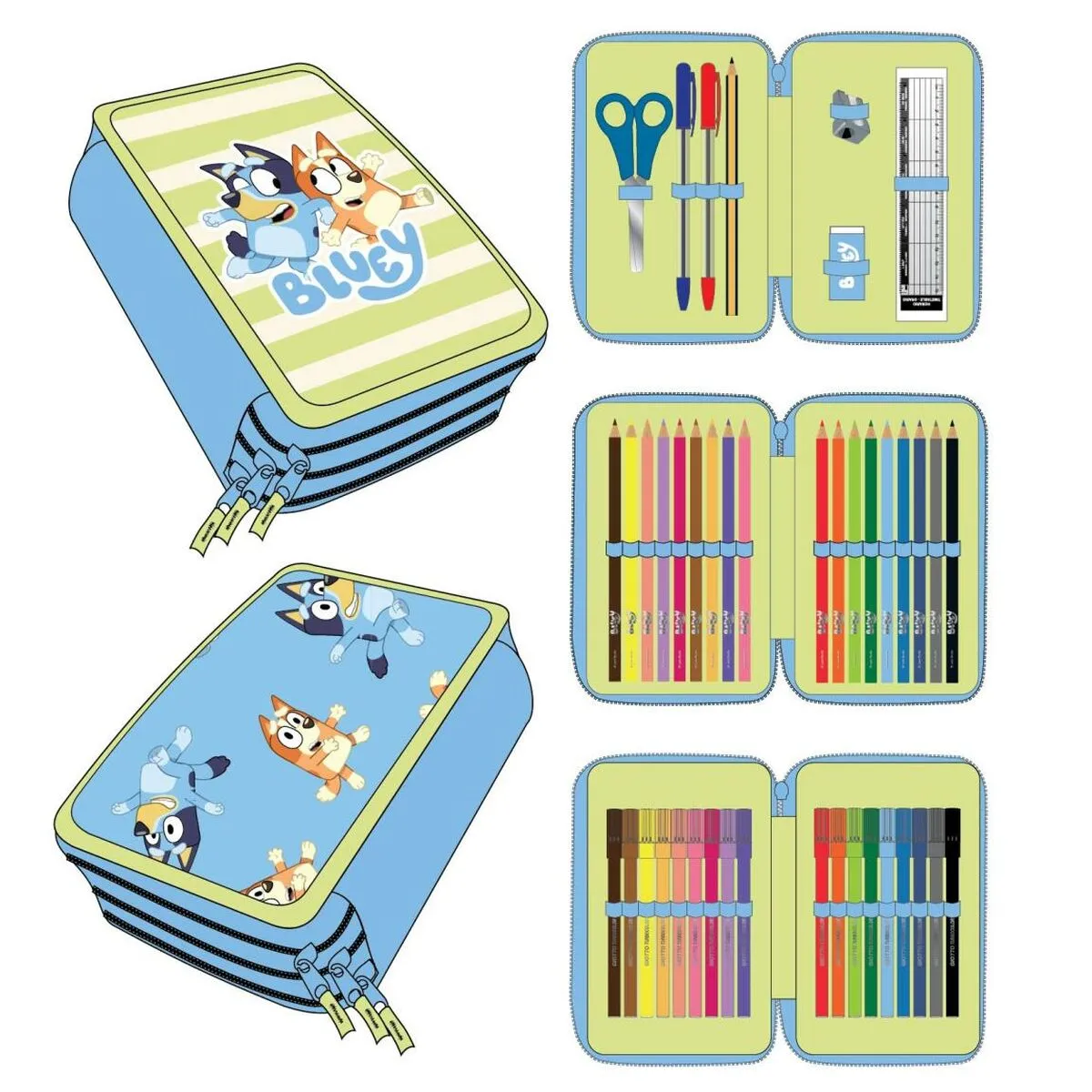 Zaino Scuola Bluey Azzurro