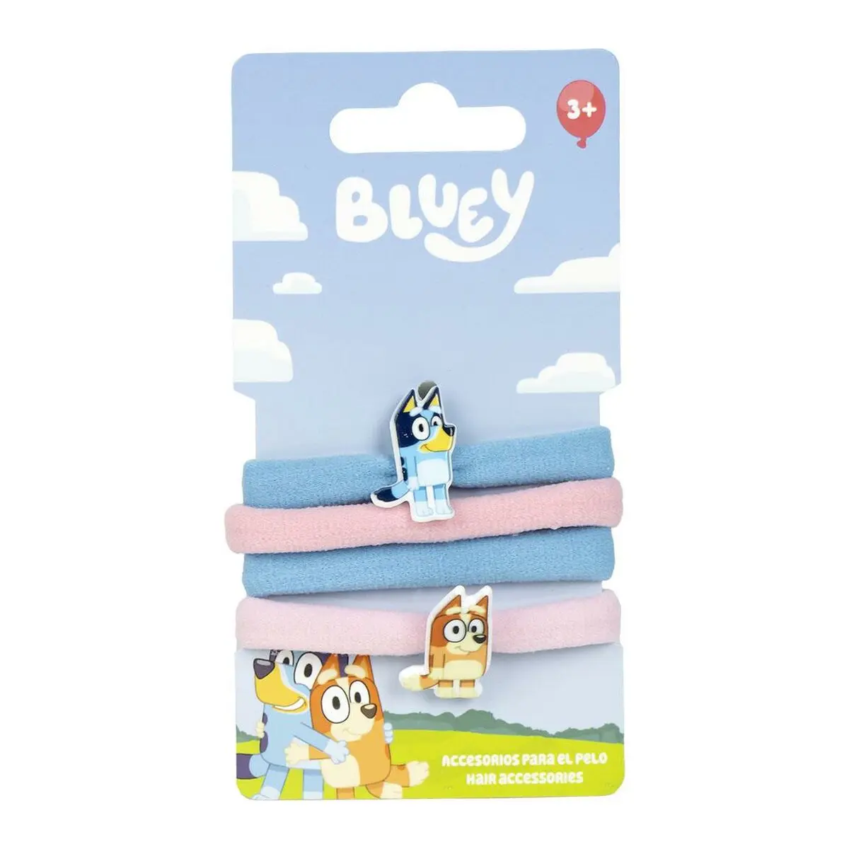 Elastici per Capelli Bluey Multicolore 4 Unità