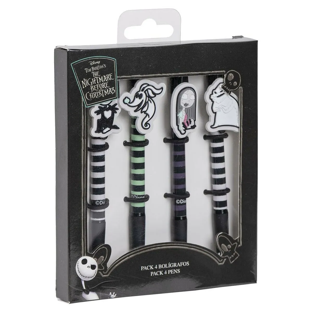 Set di Penne The Nightmare Before Christmas 4 Pezzi Nero