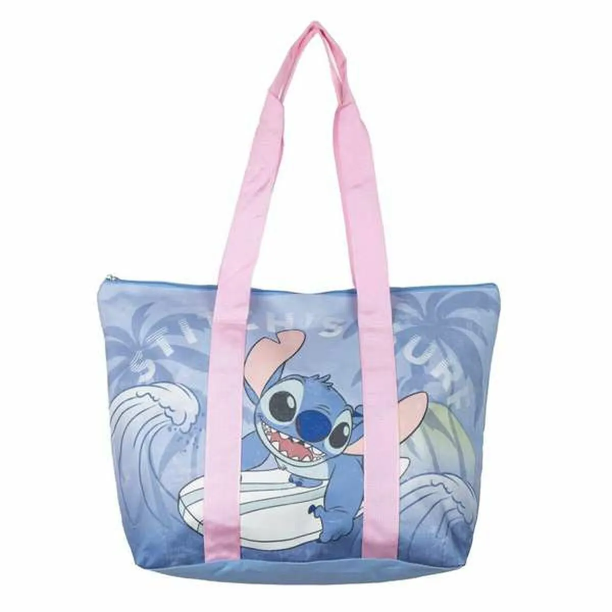 Borsa da Mare Stitch 47 x 33 x 15 cm Azzurro