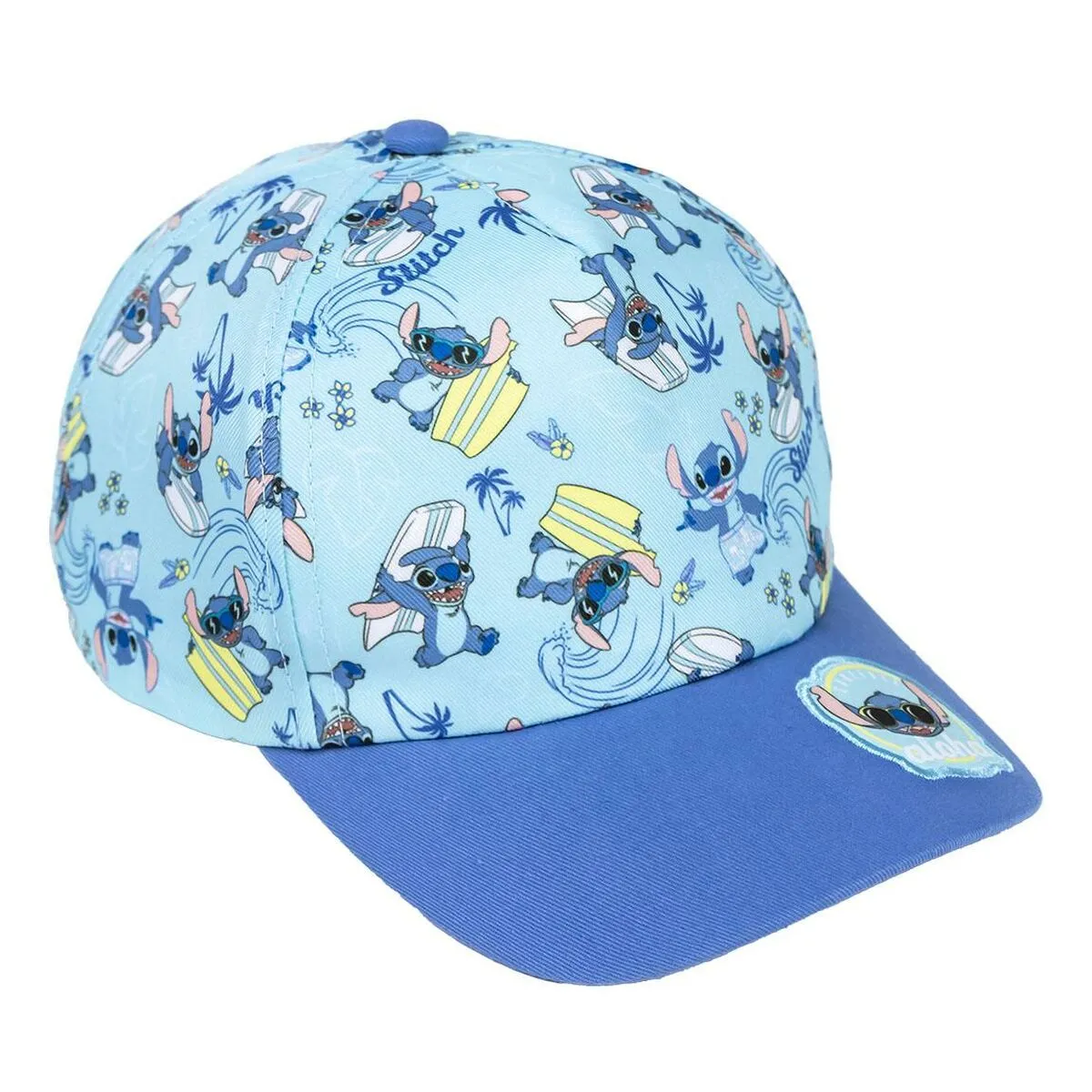 Cappellino per Bambini Stitch Azzurro (55 cm)