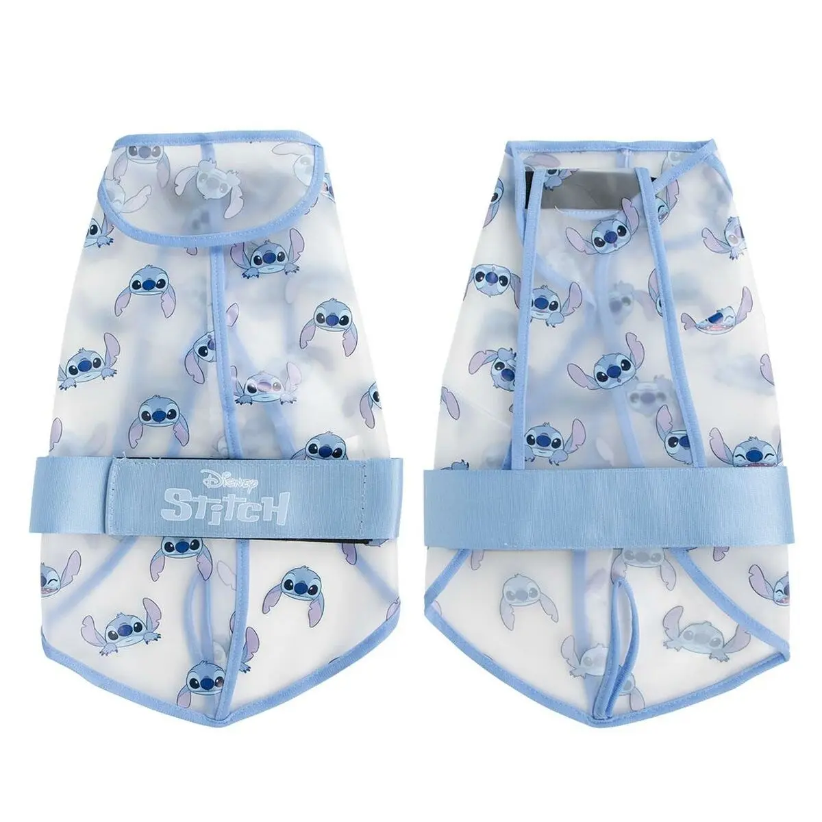 Impermeabile per Cani Stitch Azzurro S