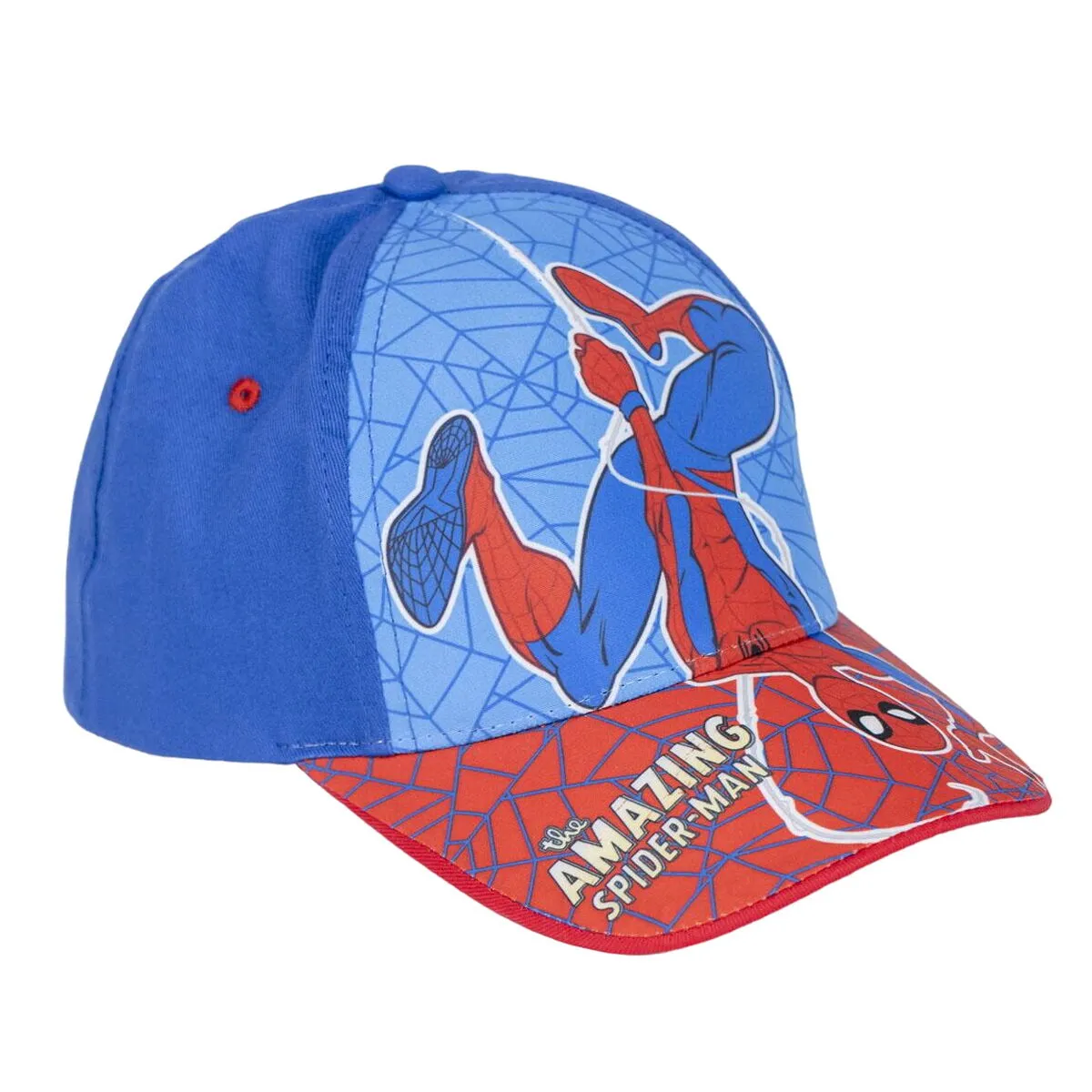 Cappellino per Bambini Spider-Man Azzurro (53 cm)