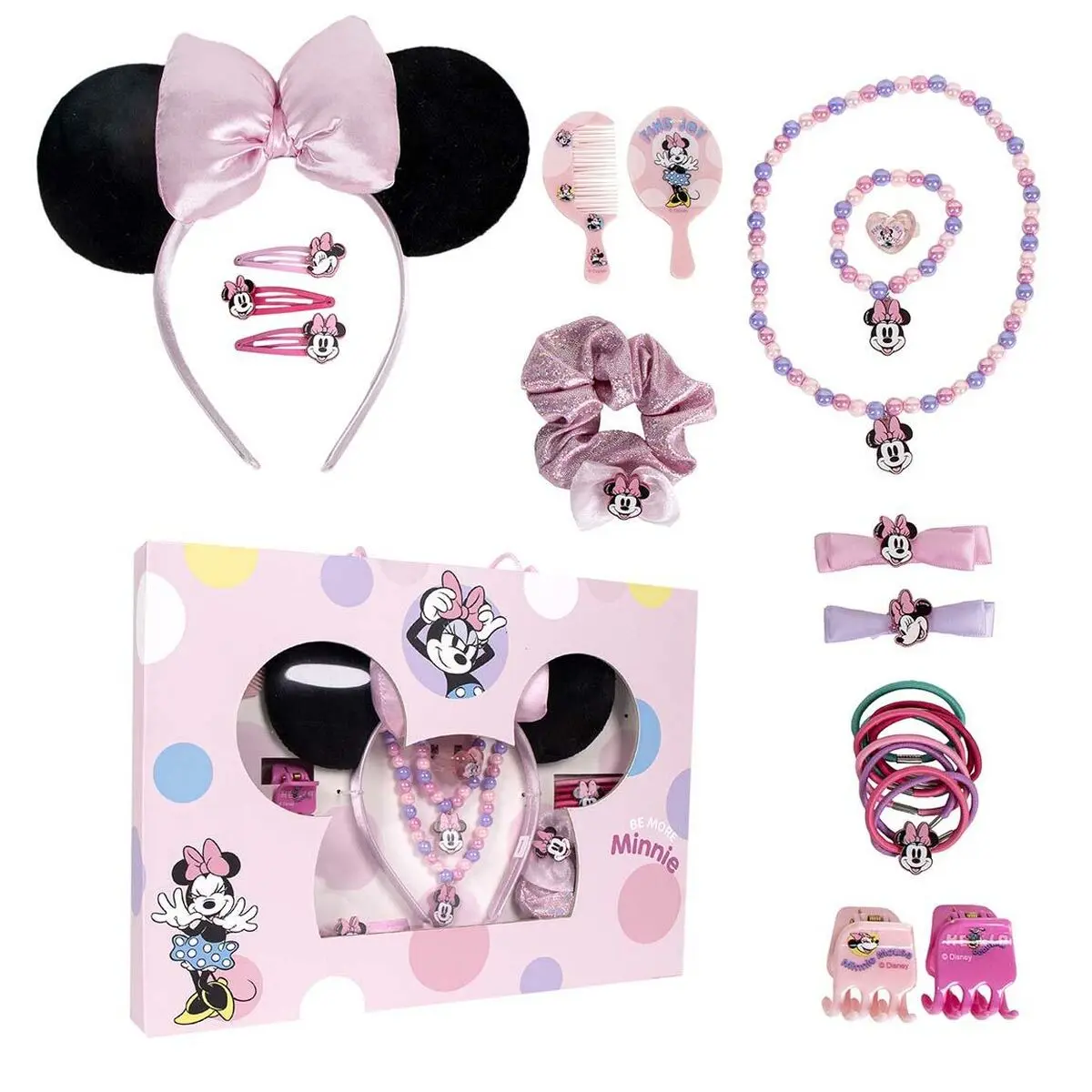 Necessaire per Bambini Minnie Mouse Rosa Multicomposizione