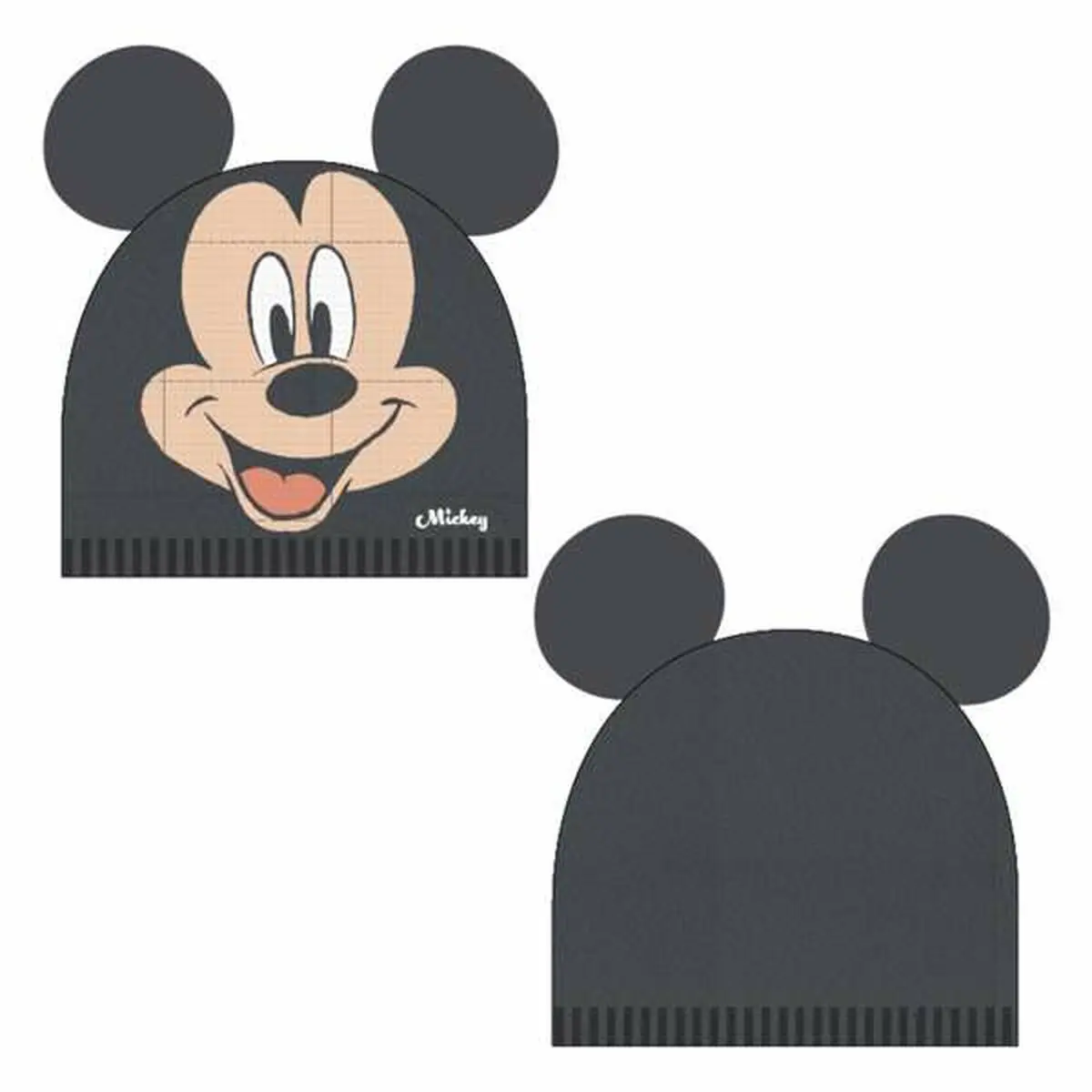 Berretto per Bambini Mickey Mouse Nero (Taglia unica)