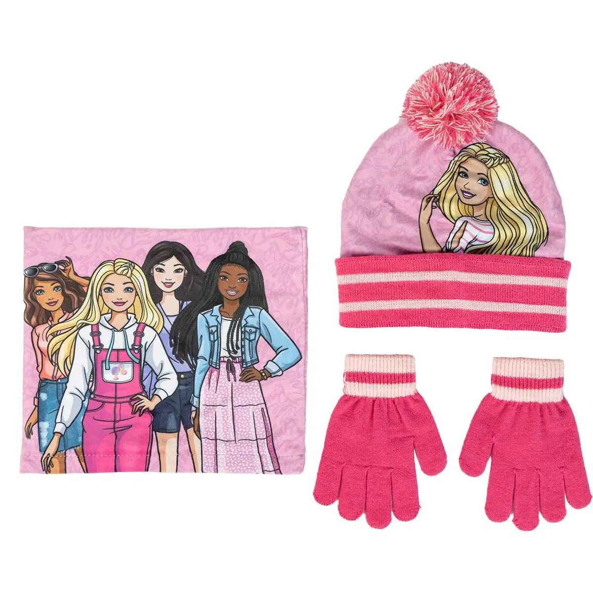 Berretto per Bambini Barbie Rosa (Taglia unica)