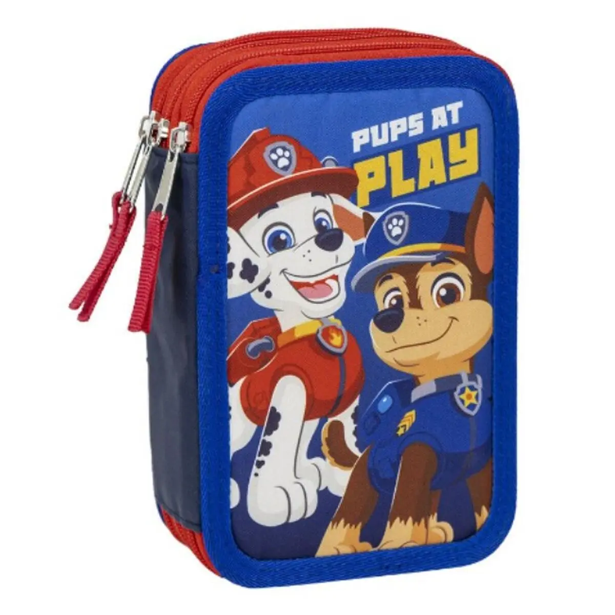 Plumier Triplo The Paw Patrol Azzurro 12,5 x 6,5 x 19,5 cm