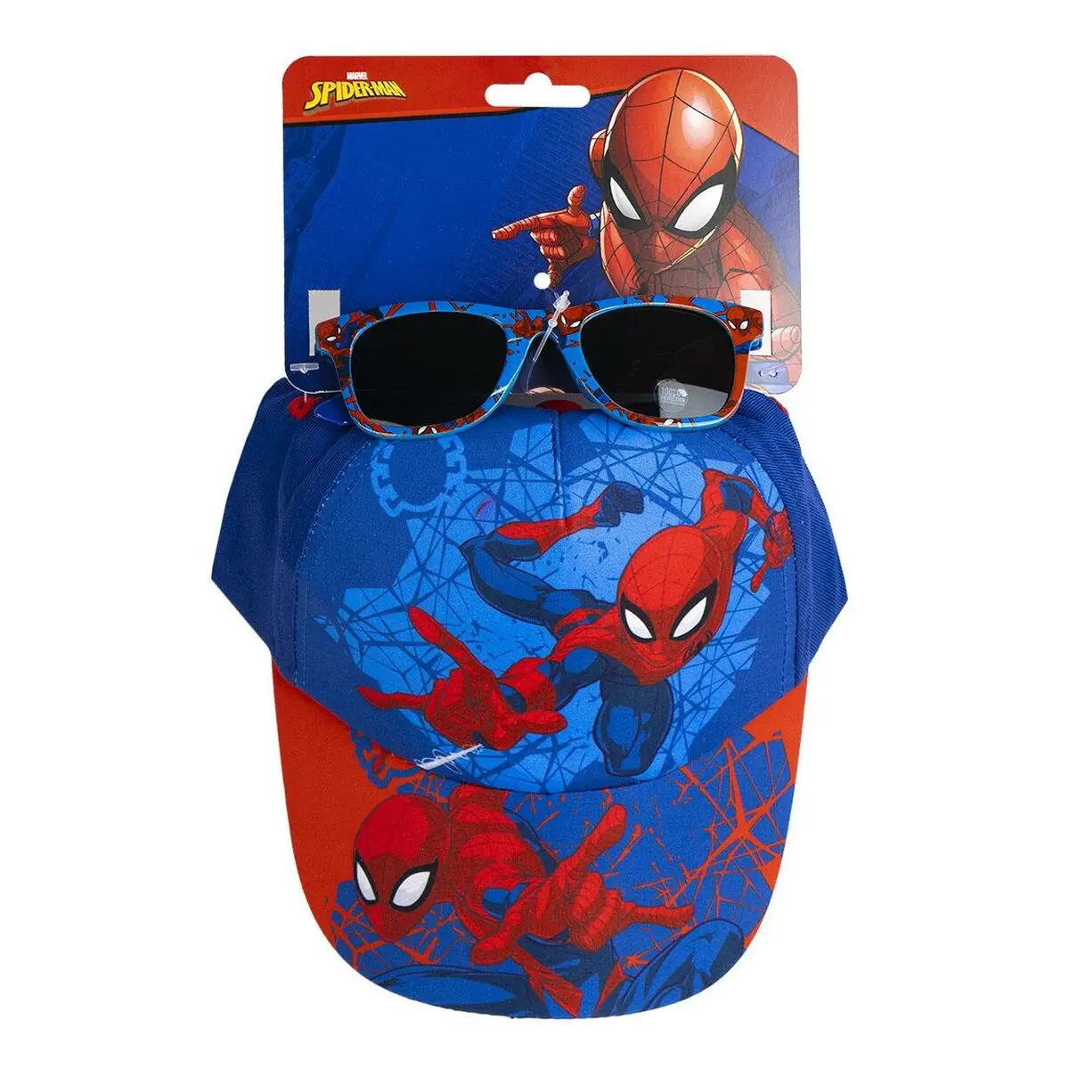 Cappellino per Bambini Spider-Man Azzurro (53 cm)