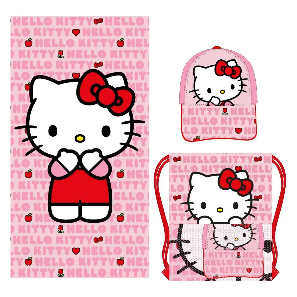 Telo da bagno Hello Kitty Rosa