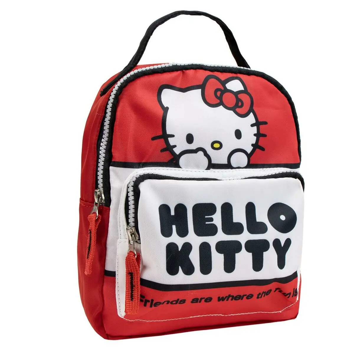 Zaino Scuola Hello Kitty Rosso