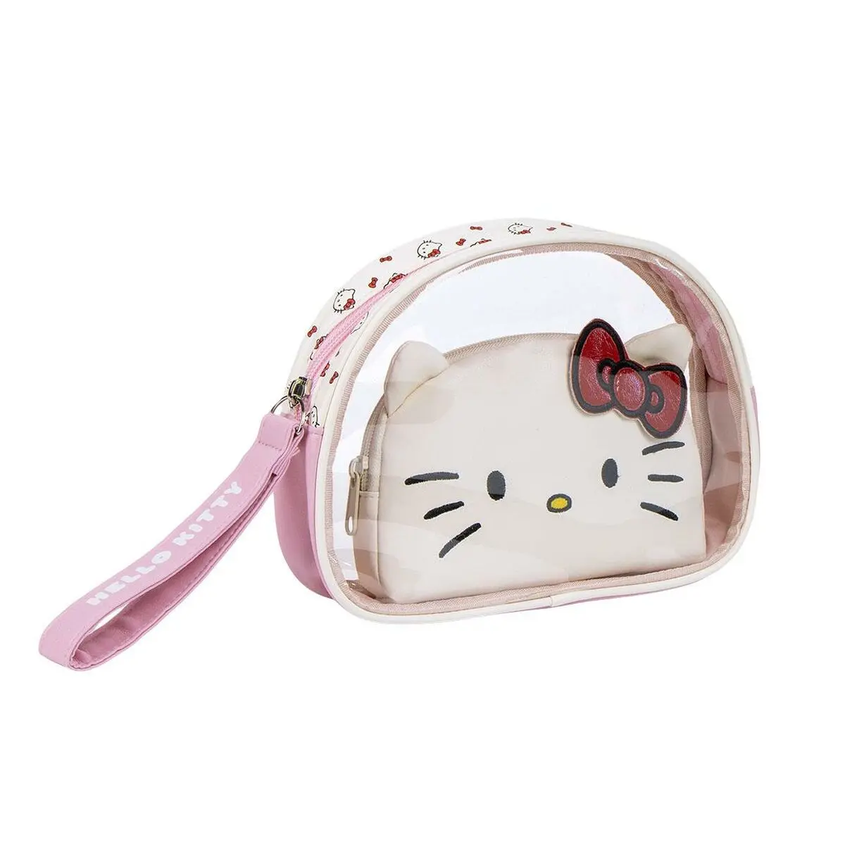 Necessaire da Viaggio Hello Kitty Rosa 100 % Poliuretano