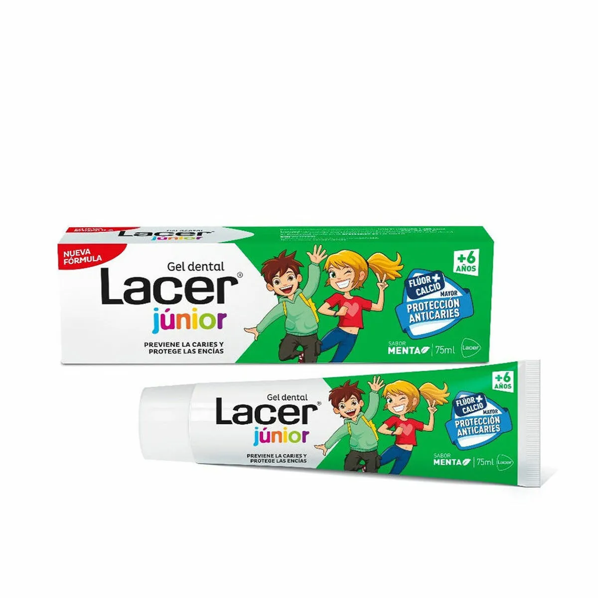 Dentifricio Lacer Menta Junior (75 ml)