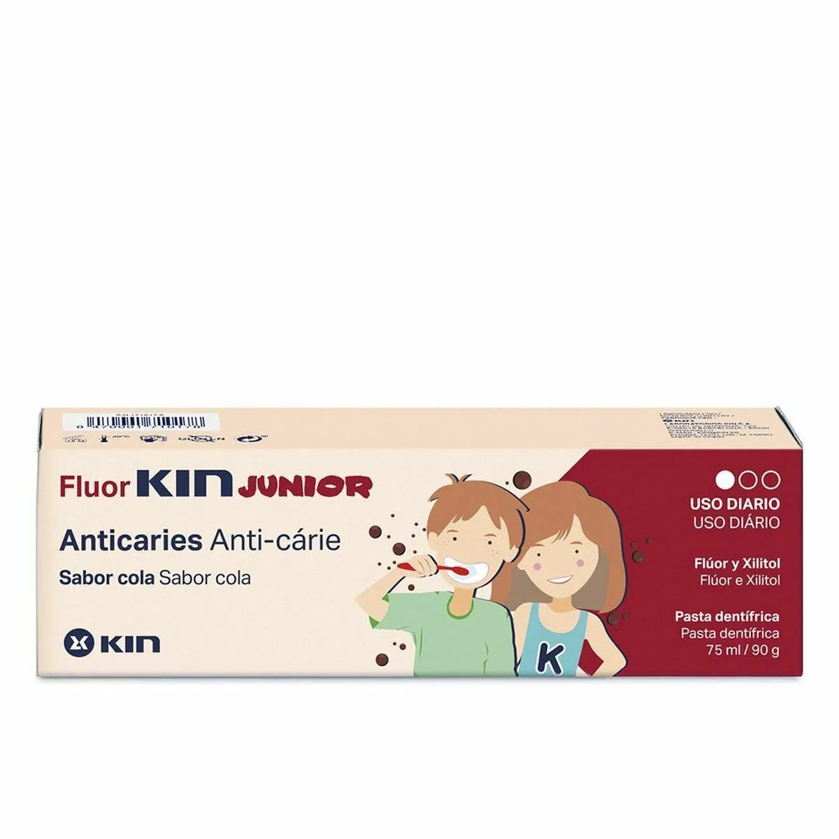 Dentifricio Kin Fluorkin Junior Coda (75 ml)