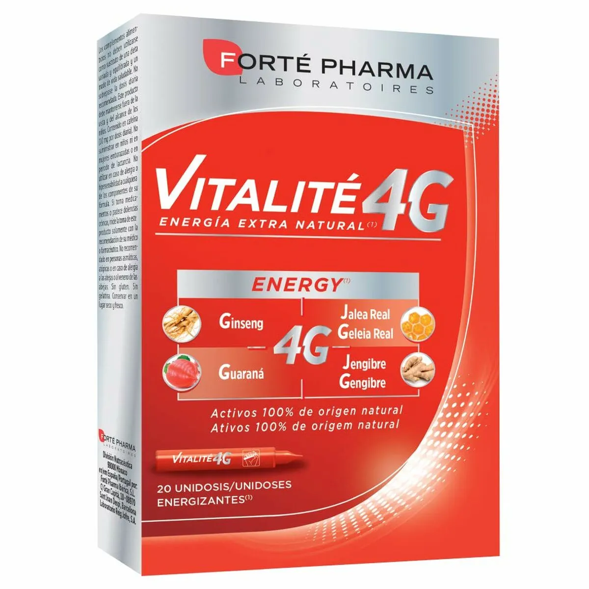 Integratore Alimentare Forté Pharma VItalité 4G 20 Unità