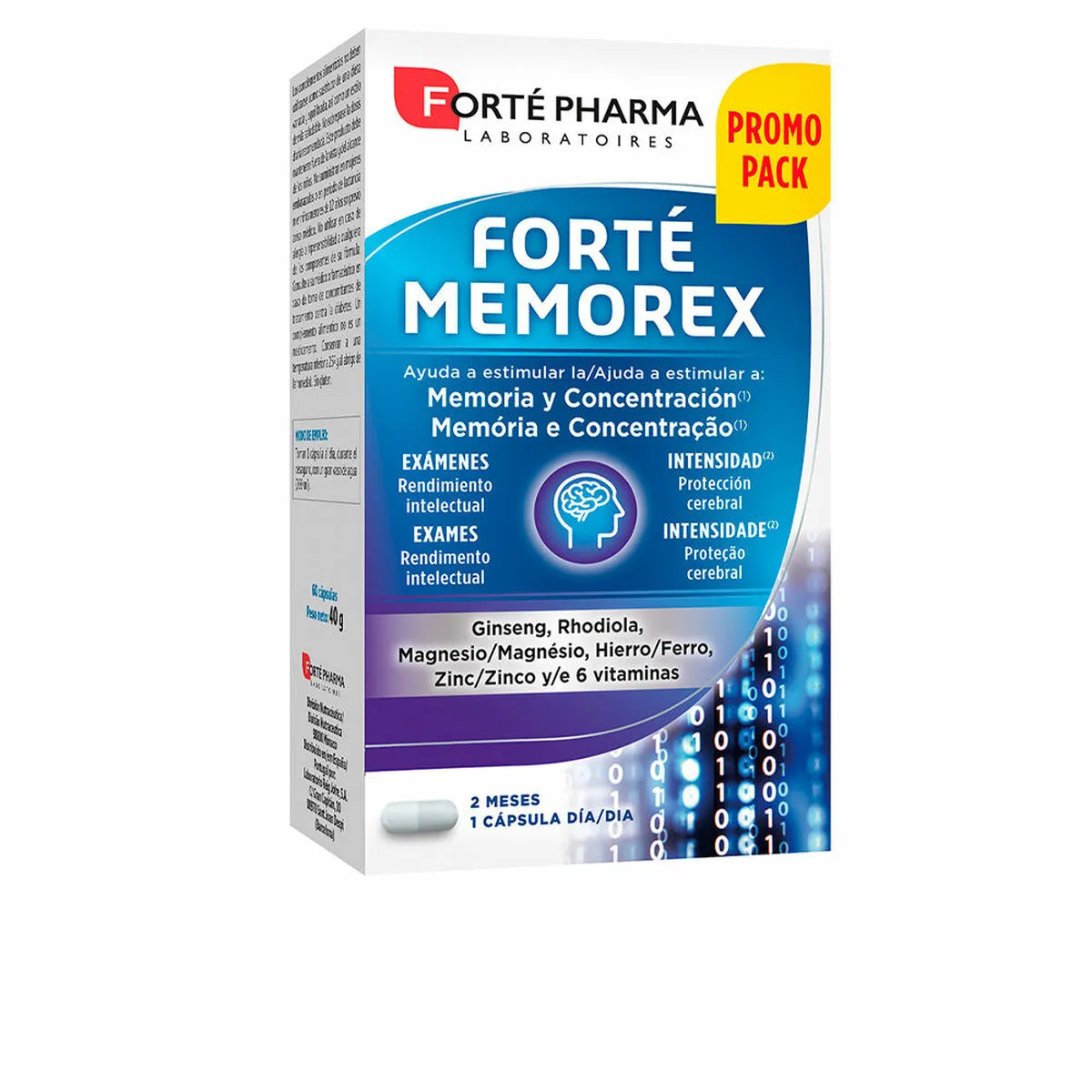 Supplemento del cervello Forté Pharma Forté Memorex 56 Unità