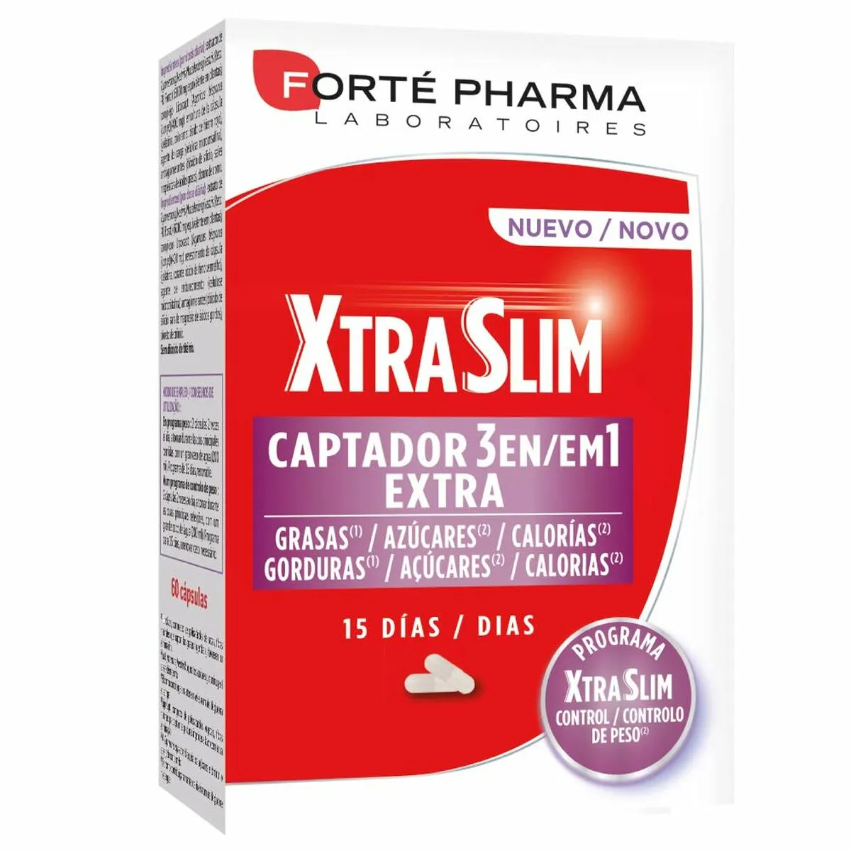 Integratore Alimentare Forté Pharma Xtraslim Captador 60 Unità