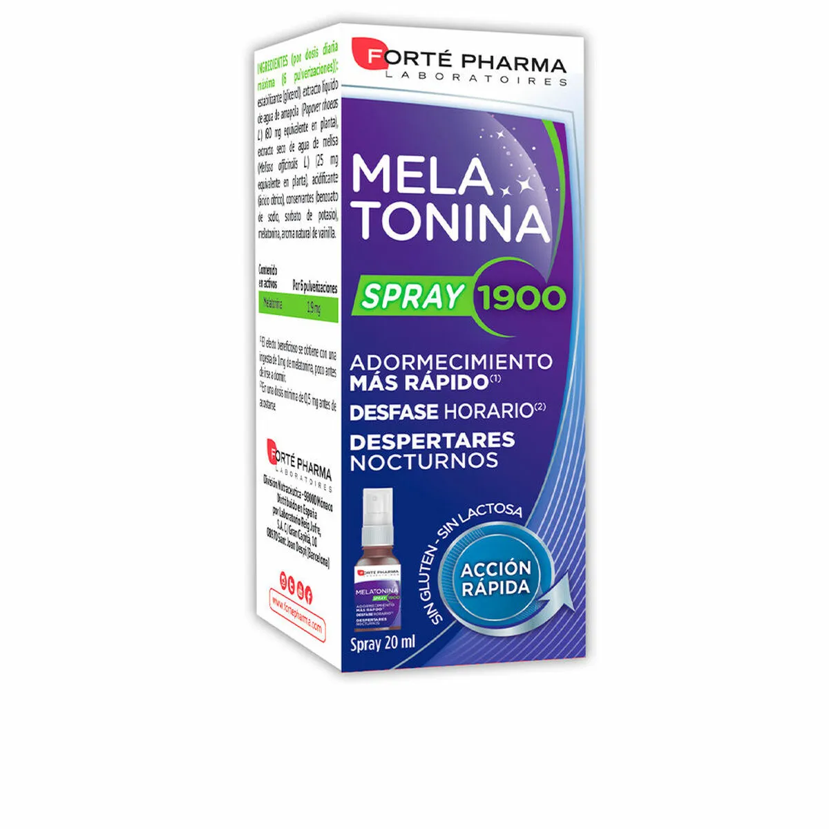 Integratore per Insonnia Forté Pharma Melatonina 20 ml