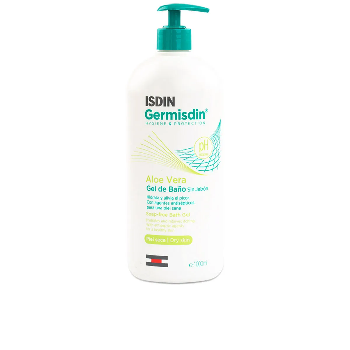 Gel Bagno Isdin Germisdin Aloe Vera Antisettico (1000 ml) (Parafarmacia)