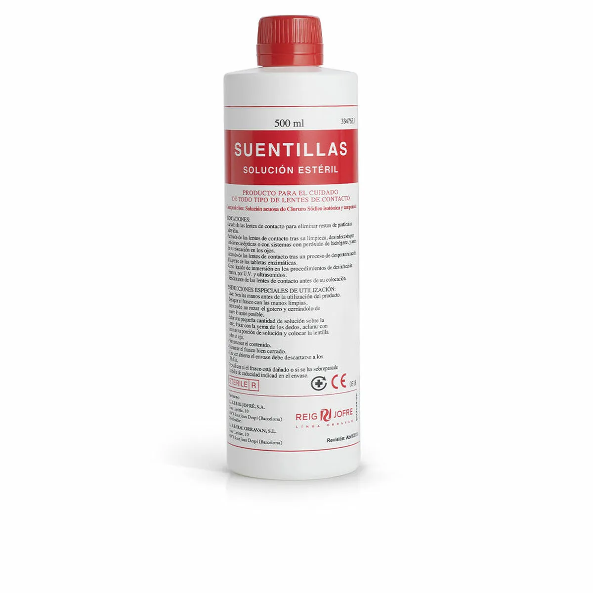 Siero Fisiologico Suentillas   Lenti a contatto 500 ml