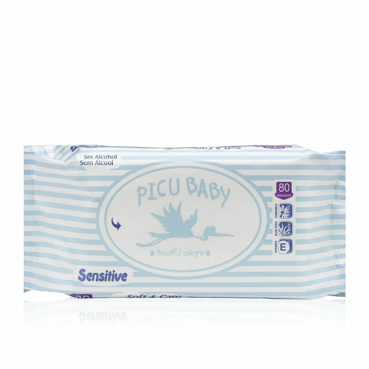 Bustine con Salviette Sterili per Pulire (Pacco) Picu Baby Sensitive 80 Unità