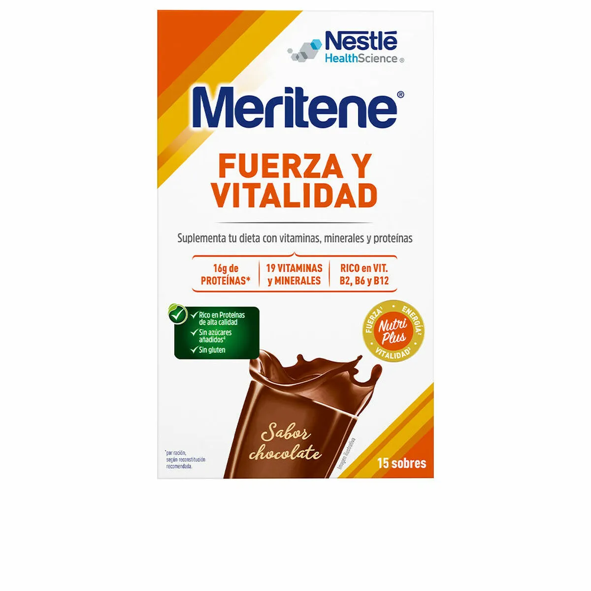 Frullato Meritene Fuerza Y Vitalidad Cioccolato 15 Unità 30 g