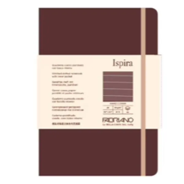 FG96 ISPIRA HARD A5 LINES BROWN