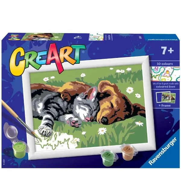 CREART SERIE E - CANE E GATTO SONNO