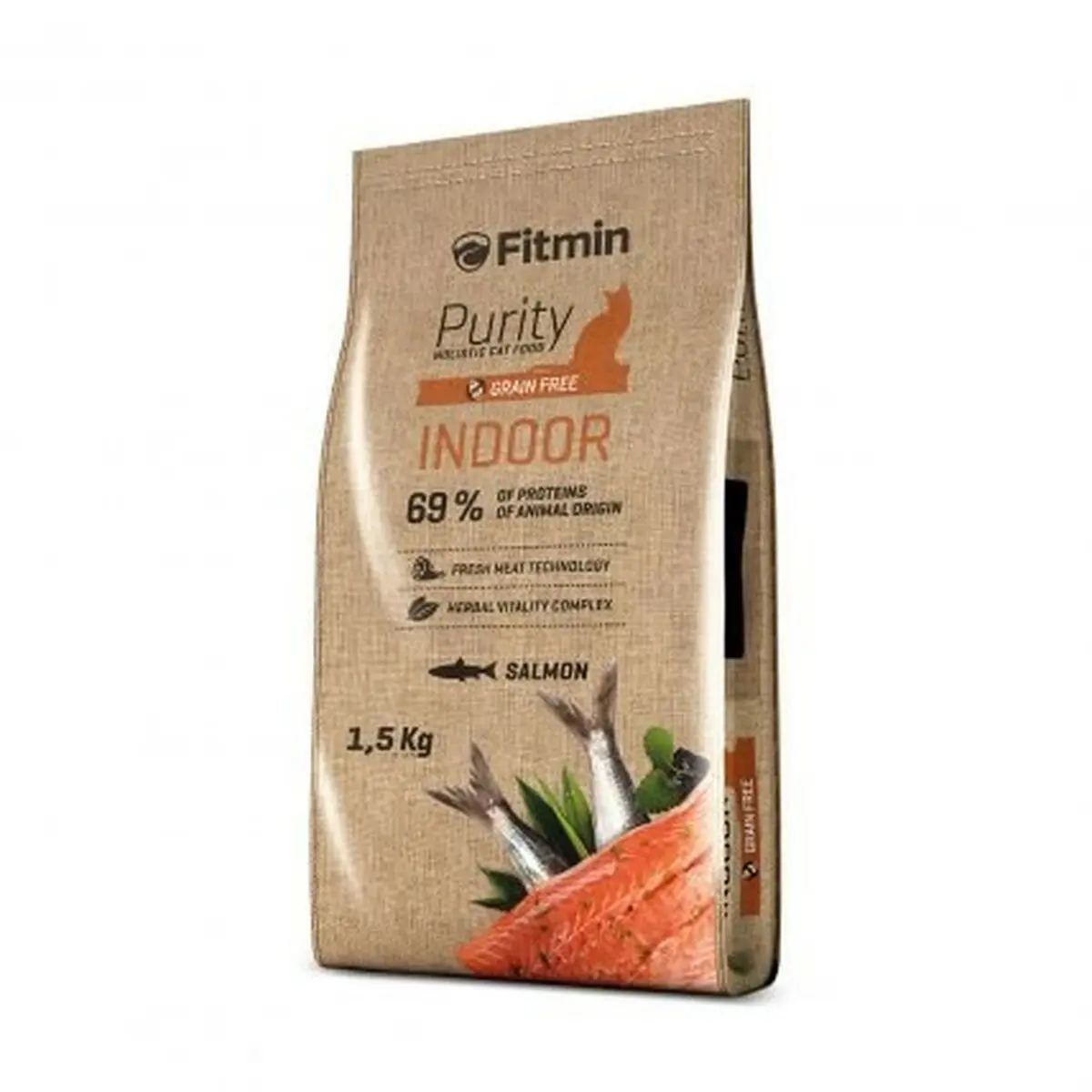 Cibo per gatti Fitmin Purity Indoor Pesce 1,5 Kg