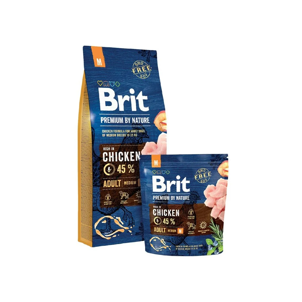 Io penso Brit Premium by Nature Medium Adulto Mela Pollo Mais 15 kg