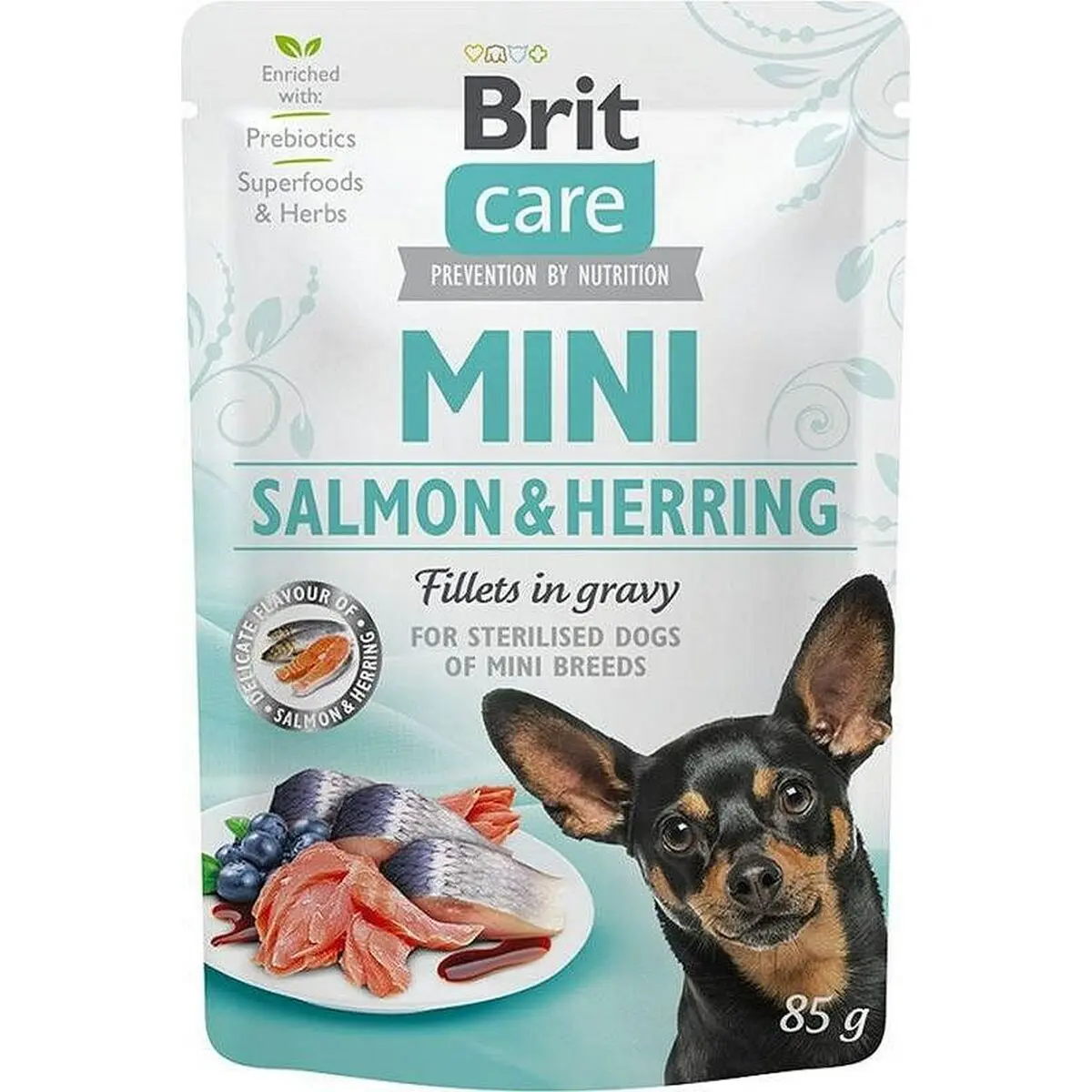 Cibo umido Brit BRIT Care Mini Salmon & Herring Pesce 85 g