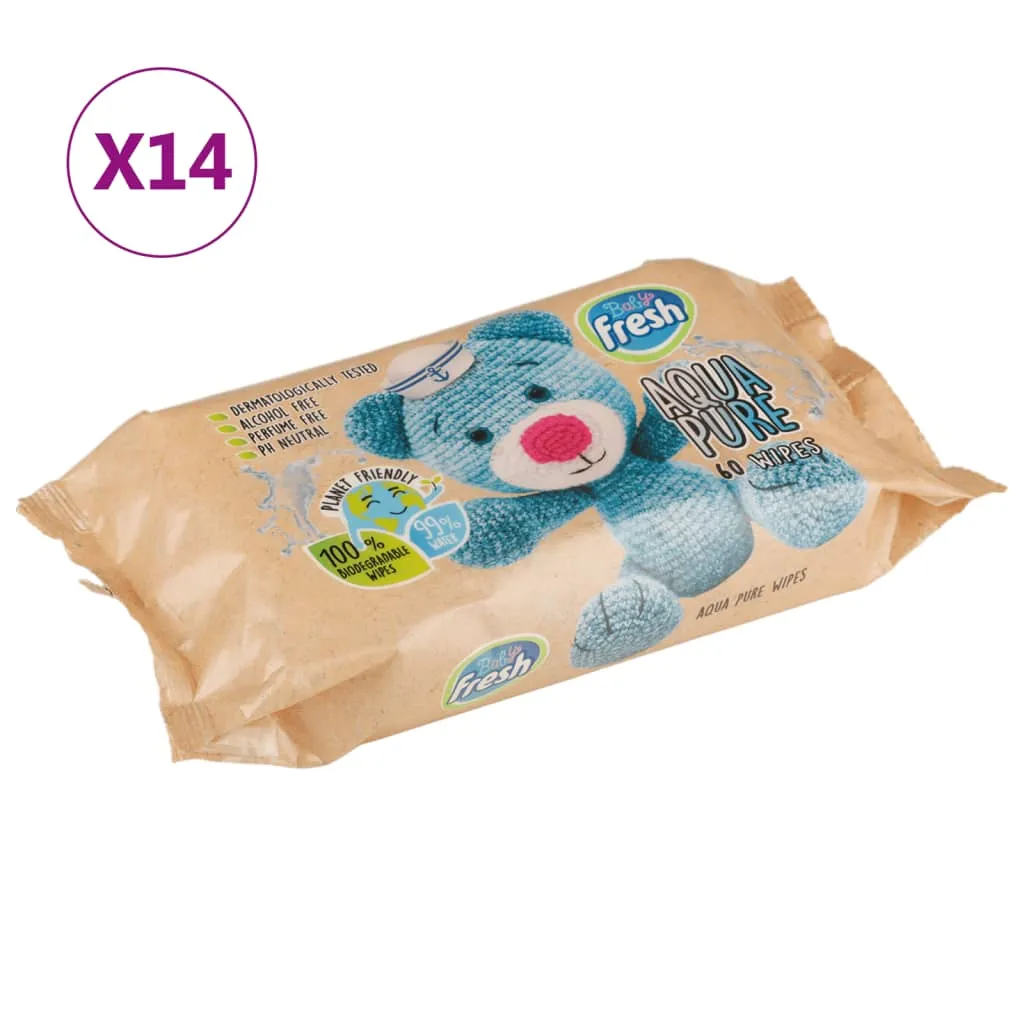 vidaXL Salviette per Bambini 14 Confezioni 840 Salviette