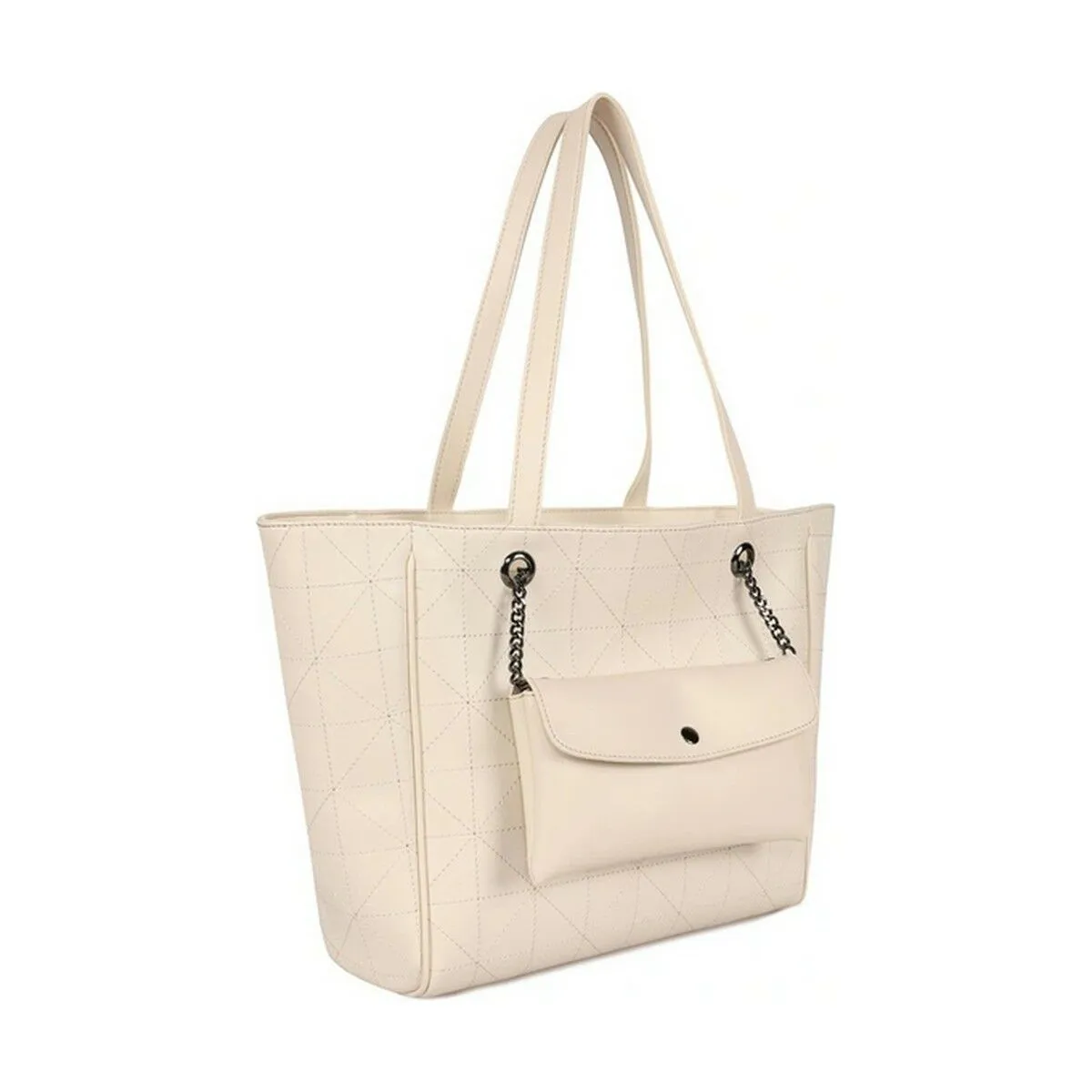 Borsa Donna Laura Ashley RELIEF-QUILTED-CREAM Crema (30 x 30 x 10 cm)