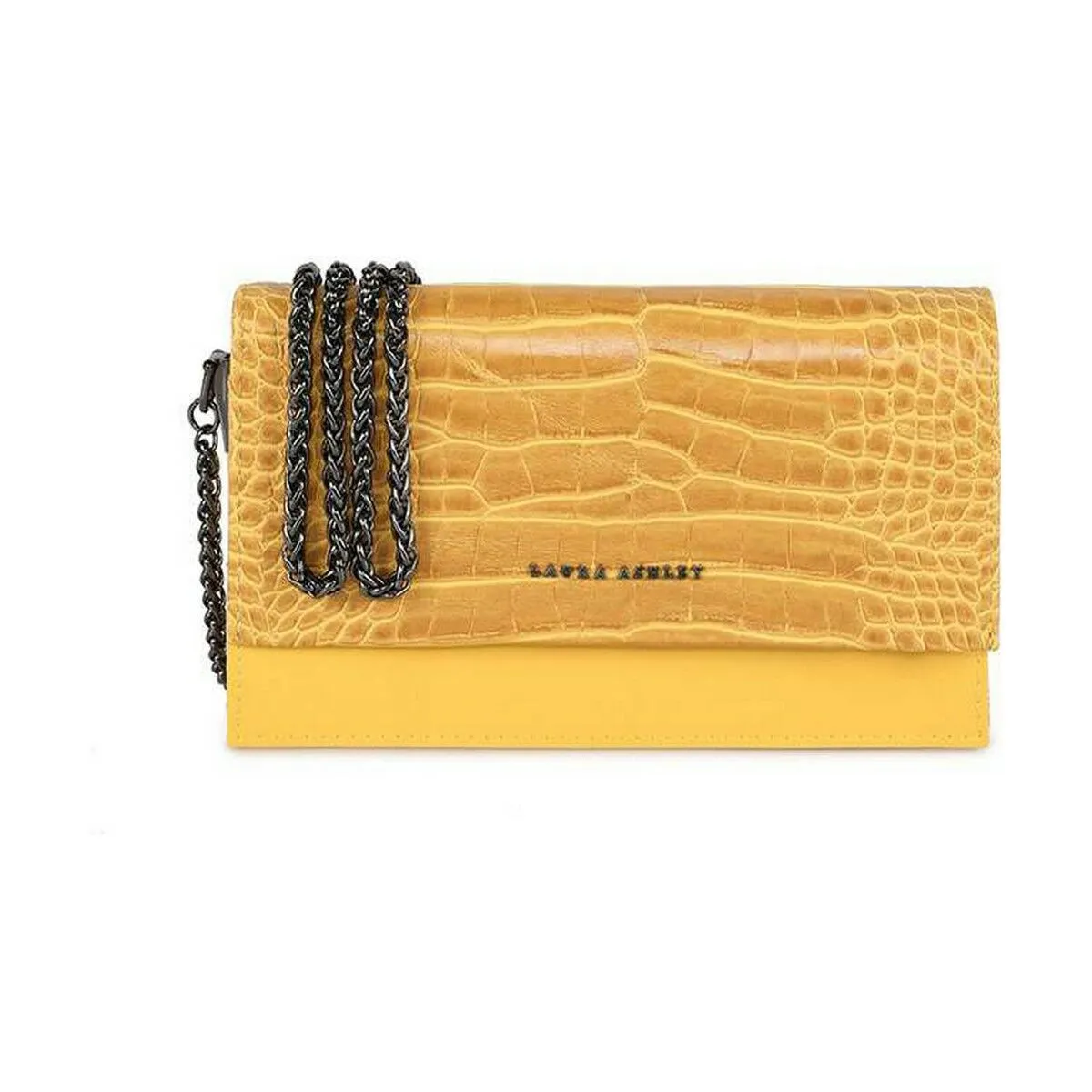 Borsa Donna Laura Ashley DUDLEY-CROCO-YELLOW Giallo (22 x 12 x 5 cm)